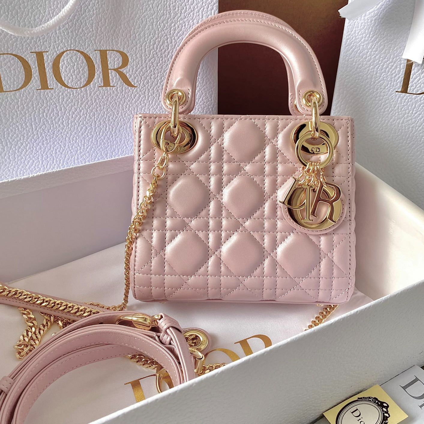 MINI LADY 17 MY ABC POWDER PINK LAMBSKIN mysite