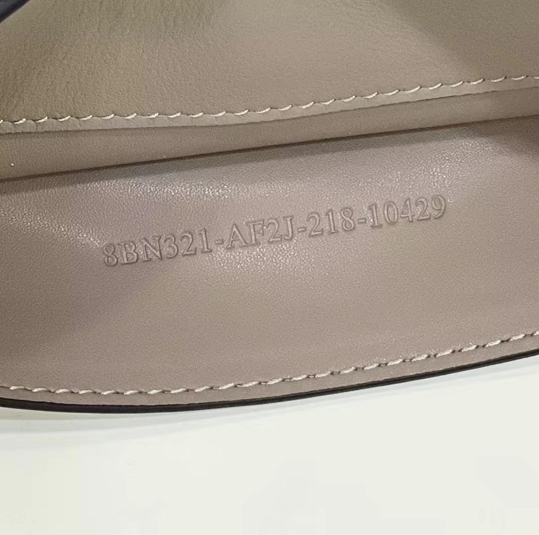 FENDI PEEKABOO 33 BAG IN KHAKI CALFSKIN WITH STRAP GOLD HARDWARE mysite