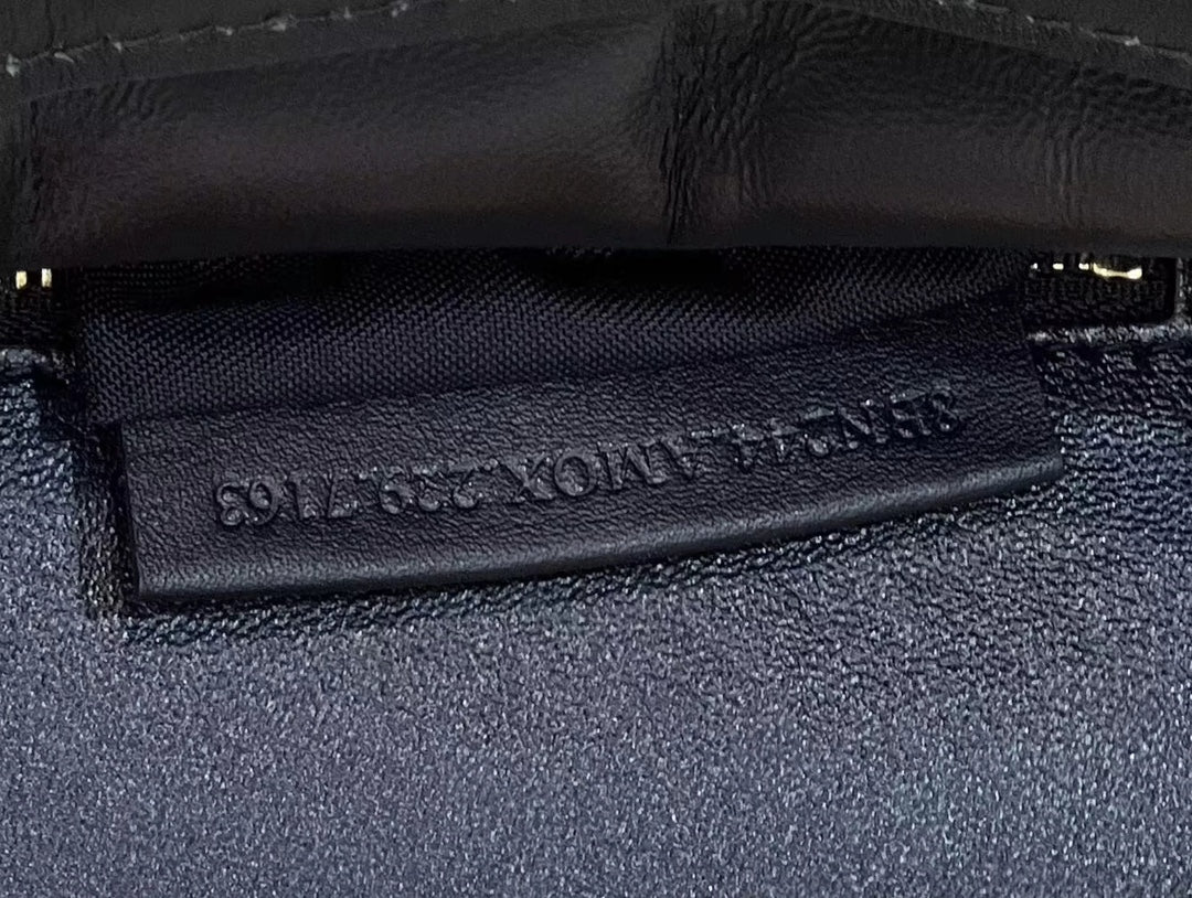 FENDI PEEKABOO MINI 23 BAG IN BLACK CALFSKIN WITH GOLD HARDWARE mysite