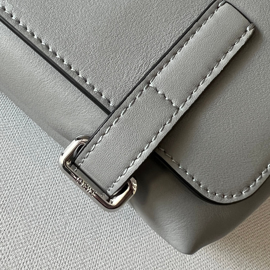 Loew Military Grey Leather Messager Bag mysite