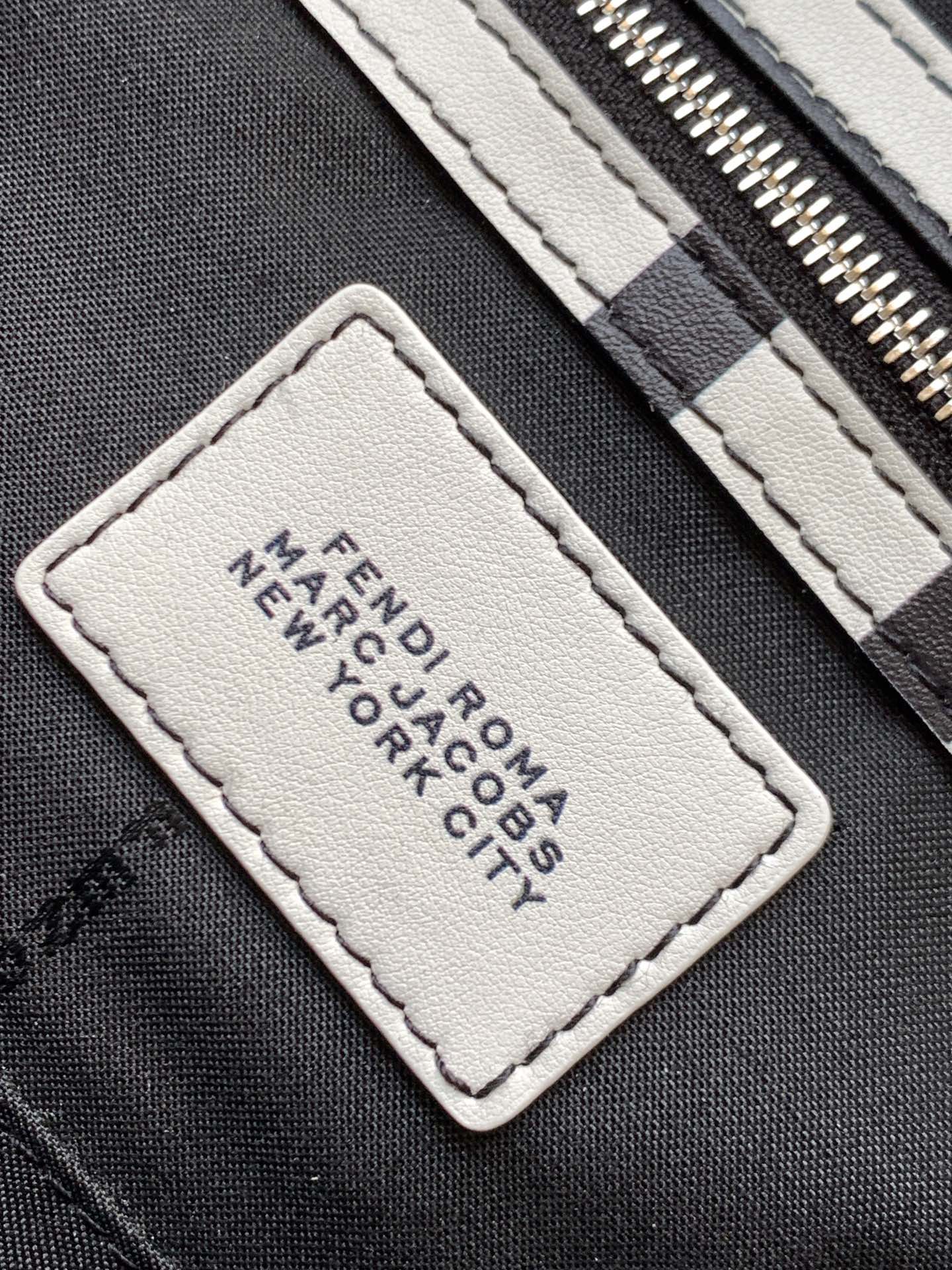 Fend Roma & Marc Jacobs 27 Bag Black White Leather Shw mysite