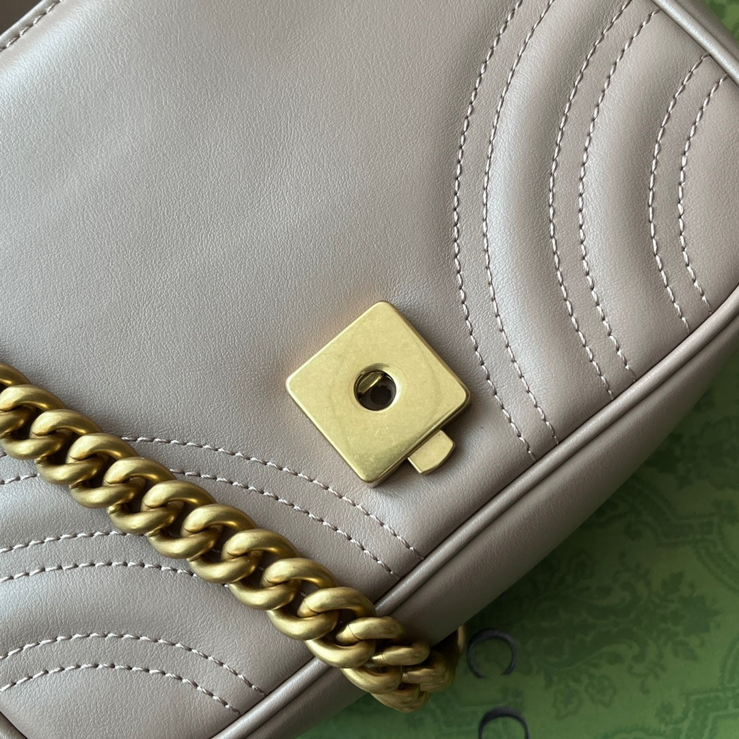 gg marmont mini 18cm dark nude calfskin gold hardware mysite