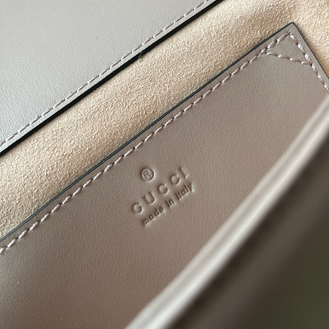 gg marmont mini 18cm dark nude calfskin gold hardware mysite