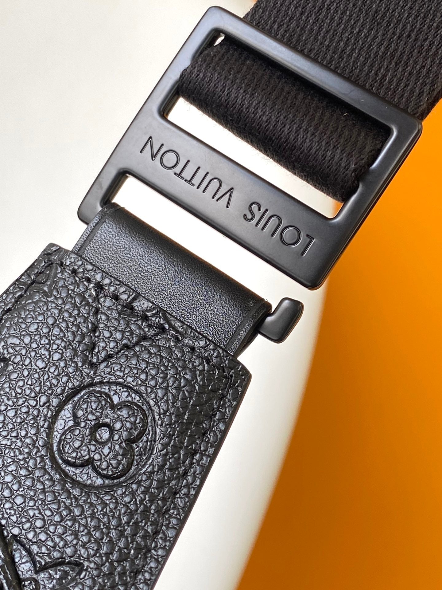 LV  S Lock Sling Bag 21cm Black Monogram-embossed Taurillon leather mysite