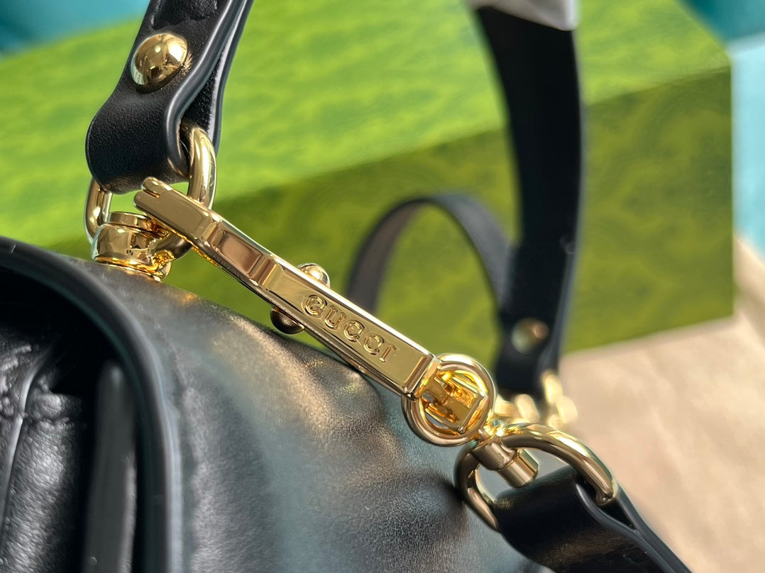 BLONDIE 23 TOP-HANDLE BAG BLACK CALFSKIN mysite