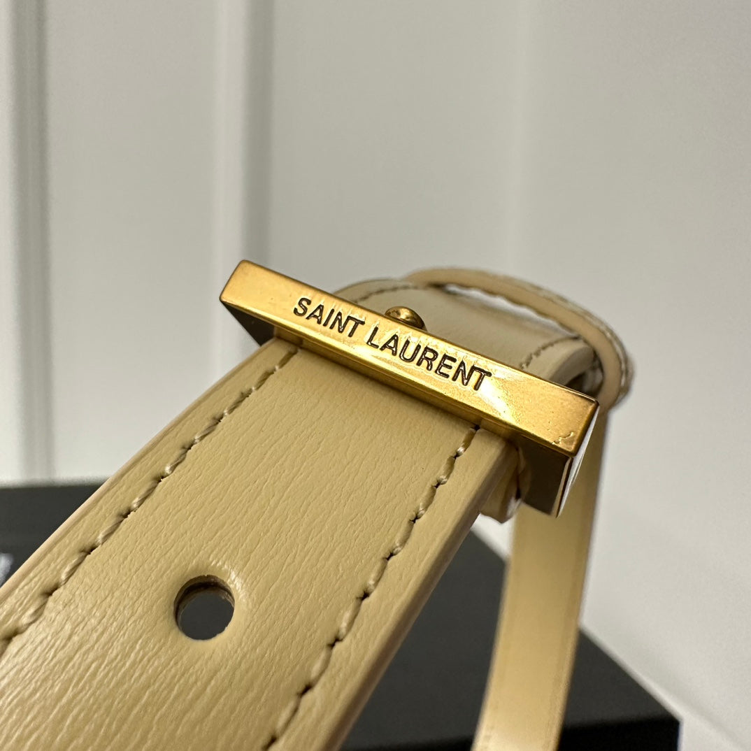 YSL Solferino Small Satchel Bag Beige Gold Calfskin 339420 mysite