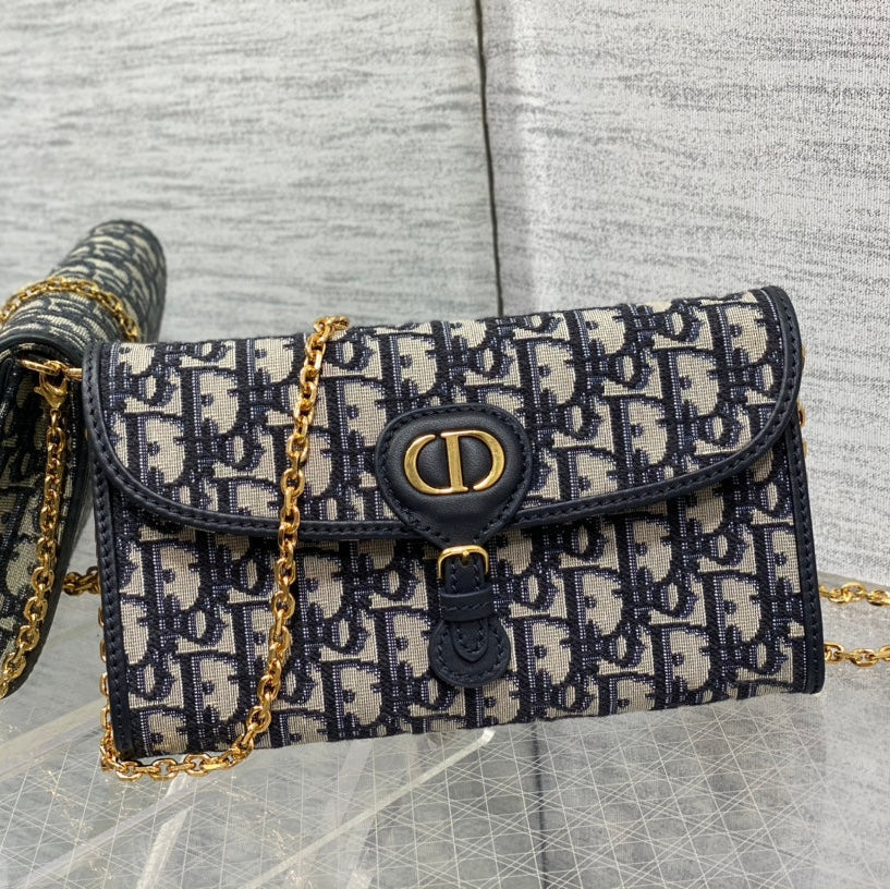 CD bobby bag classic 22 blue oblique fabric mysite