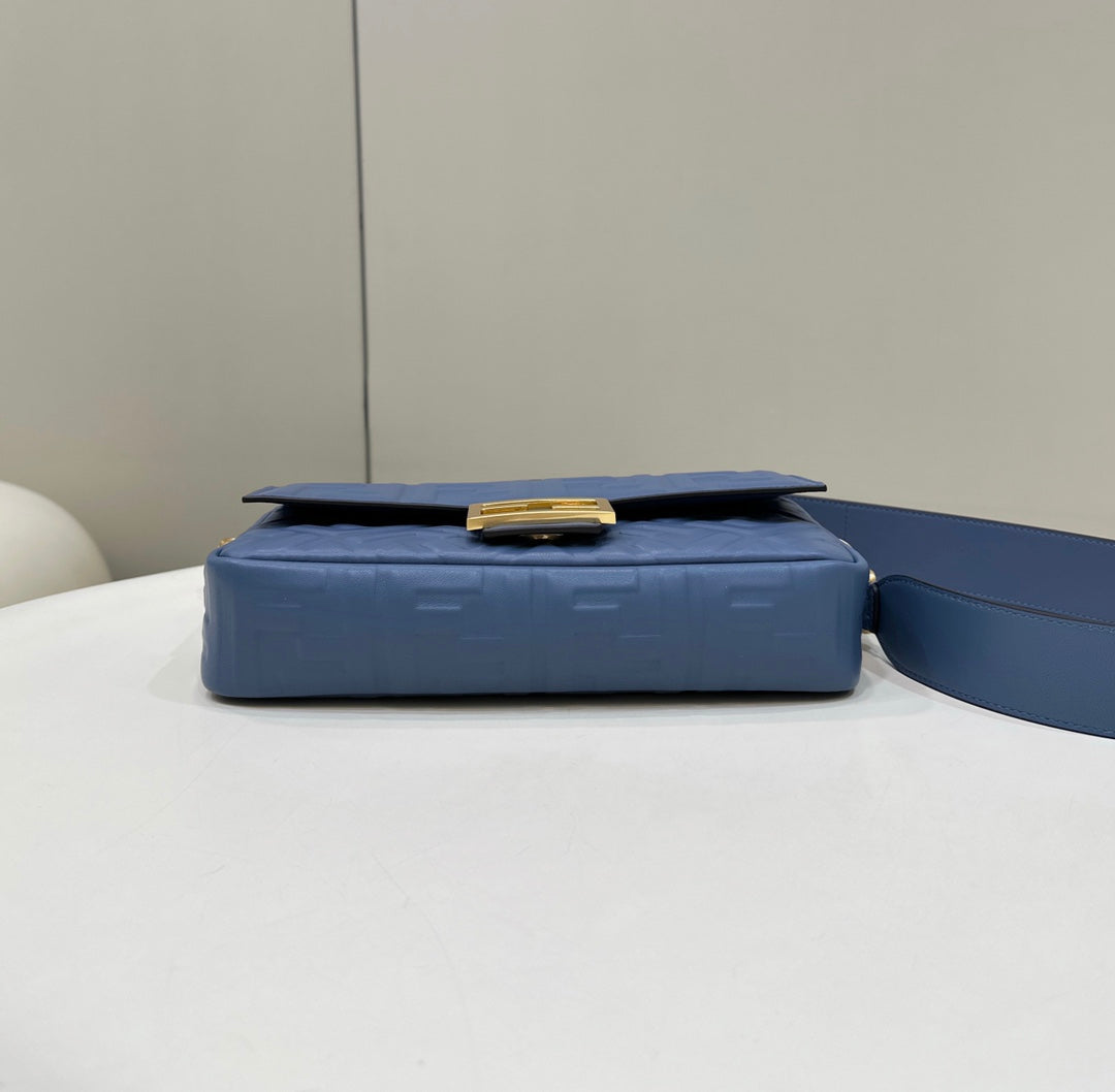 Baguette 27cm Blue Lambskin Gold Hardware mysite