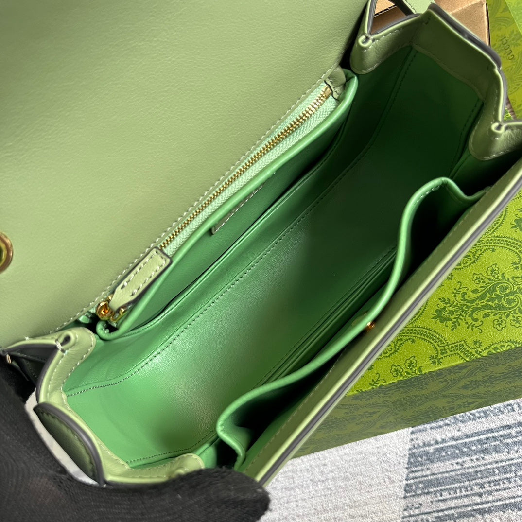 BLONDIE 23 TOP-HANDLE BAG LIGHT GREEN CALFSKIN mysite