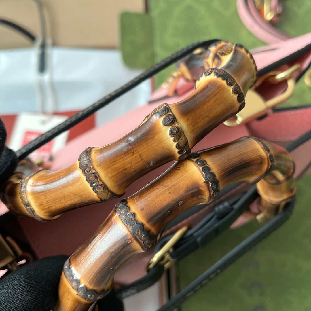 Gucci Diana Bamboo Bag Pink Calfskin 240100 mysite