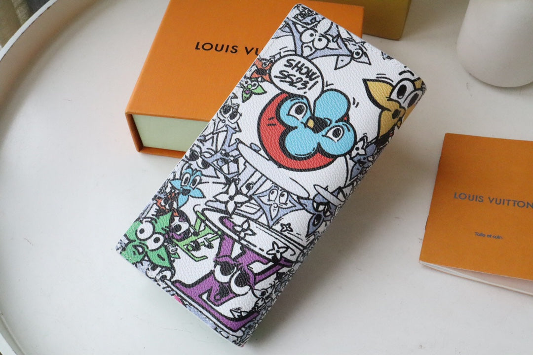 LV Brazza Wallet Monogram Comics Canvas 195895 mysite