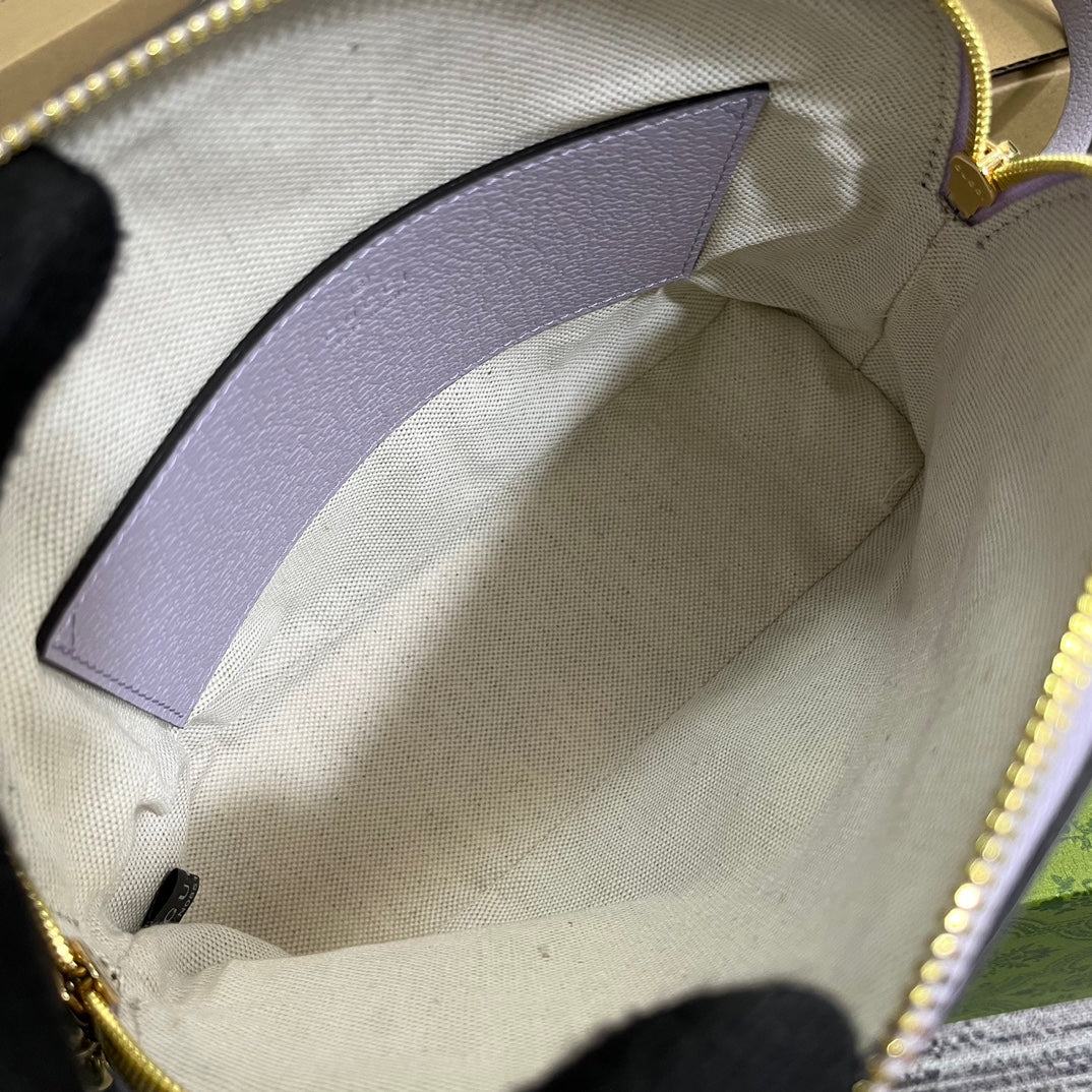 ophidia large 24cm comestic pouch beige purple monogram canvas mysite