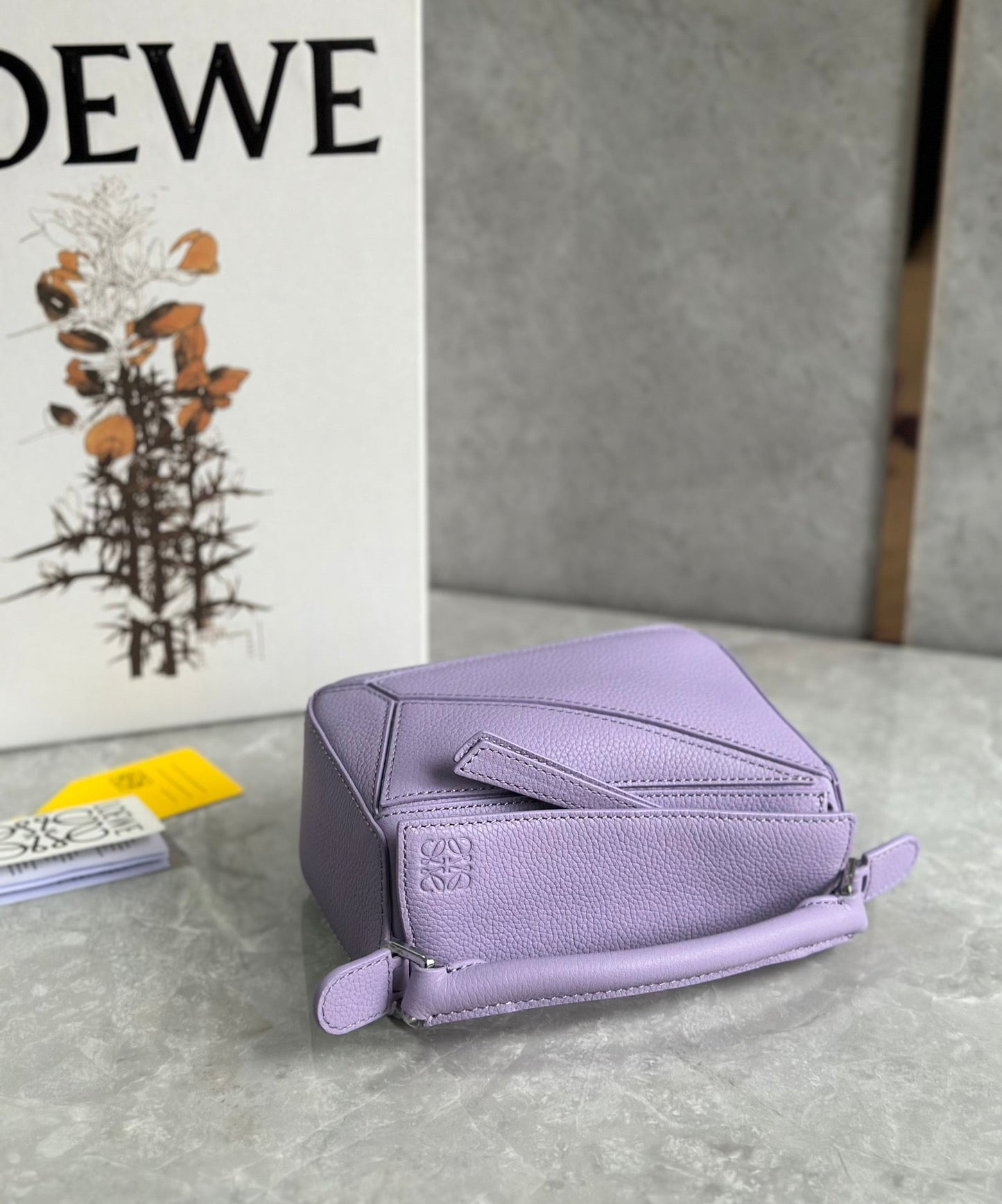 LOE MINI 18 PUZZLE BAG IN LIGHT PURPLE CALFSKIN mysite