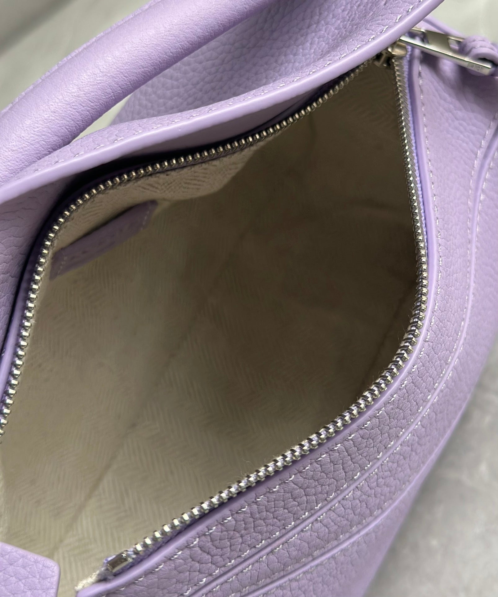 LOE MINI 18 PUZZLE BAG IN LIGHT PURPLE CALFSKIN mysite