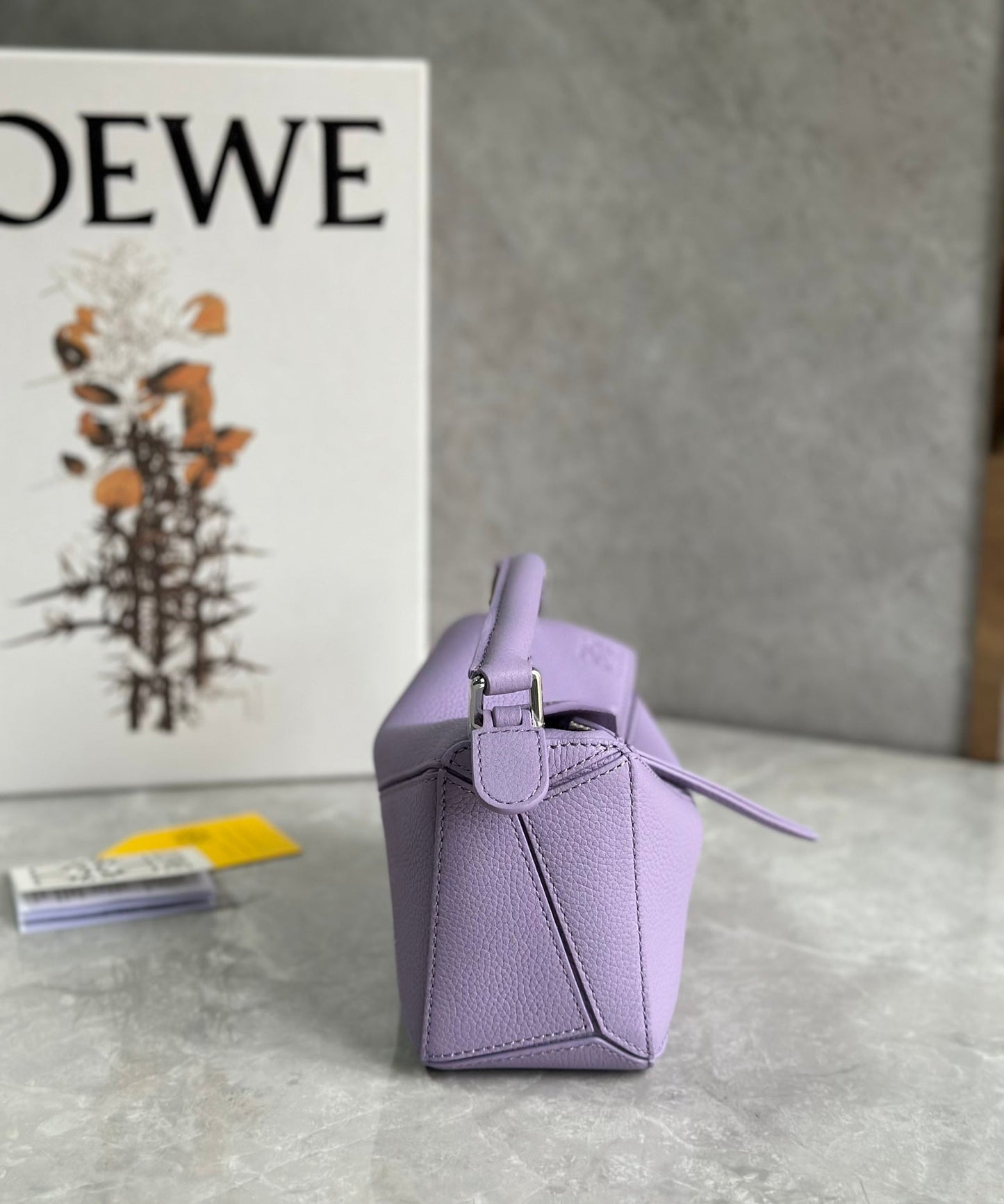 LOE MINI 18 PUZZLE BAG IN LIGHT PURPLE CALFSKIN mysite