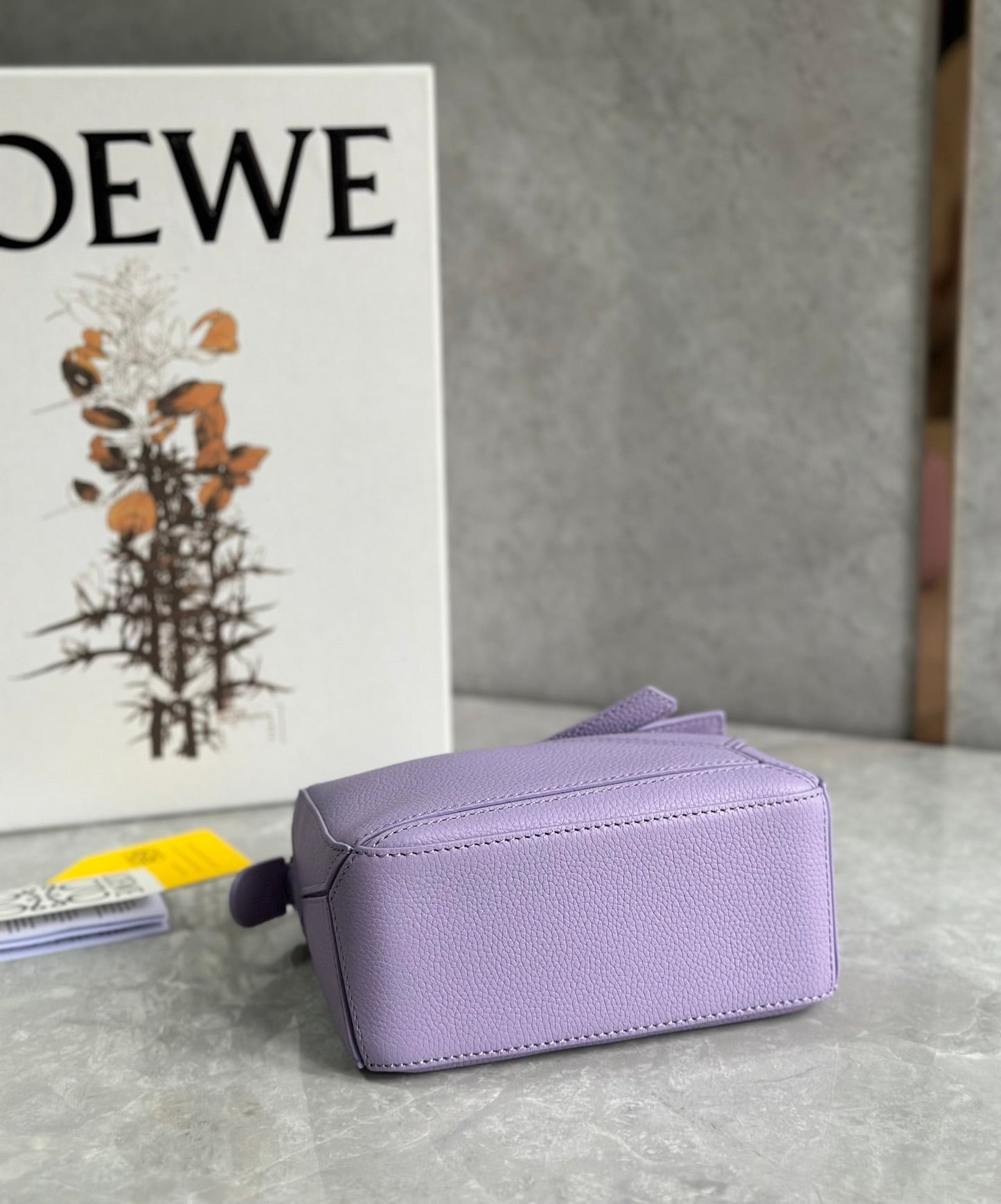 LOE MINI 18 PUZZLE BAG IN LIGHT PURPLE CALFSKIN mysite