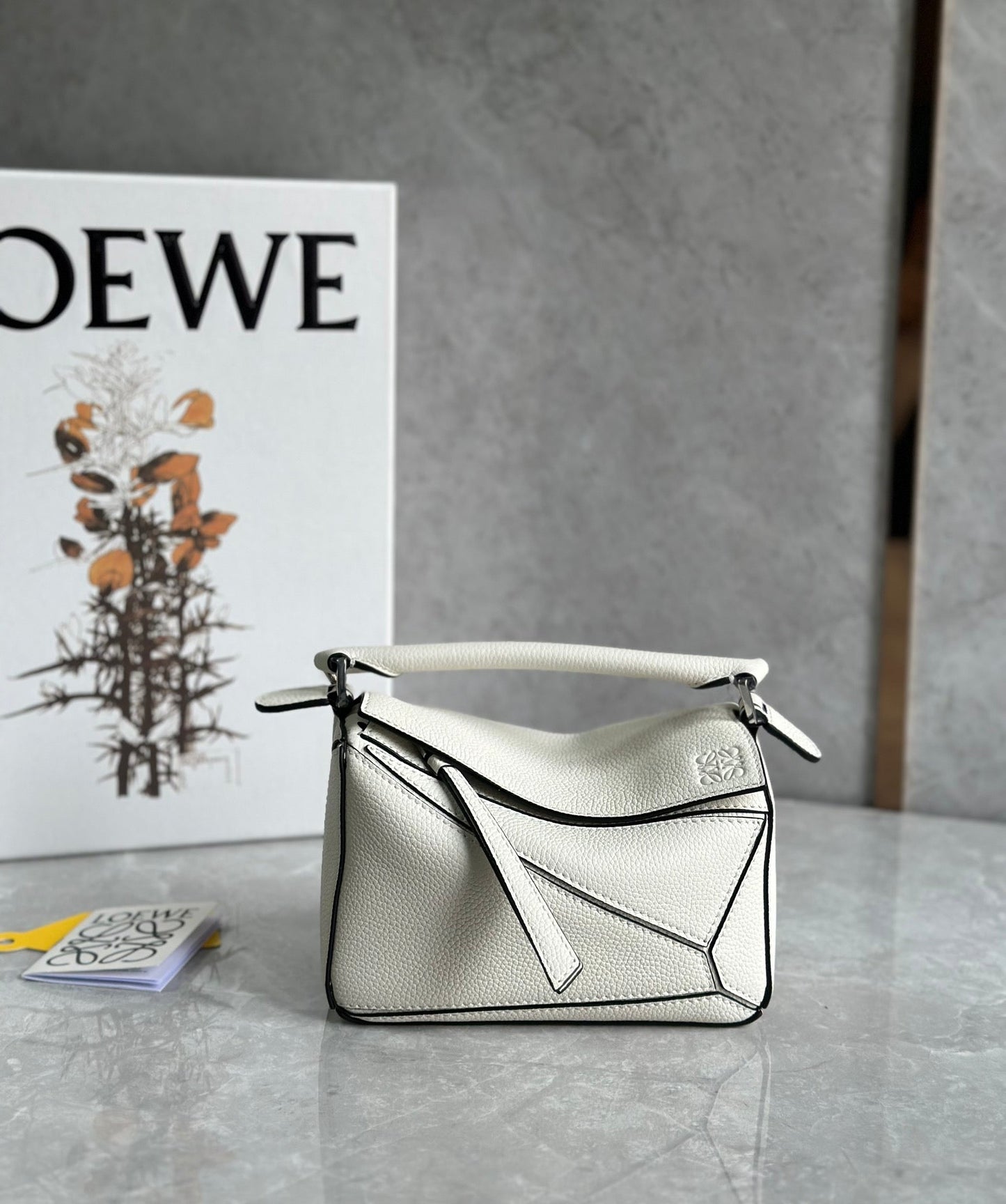 LOE MINI 18 PUZZLE BAG IN WHITE CALFSKIN mysite
