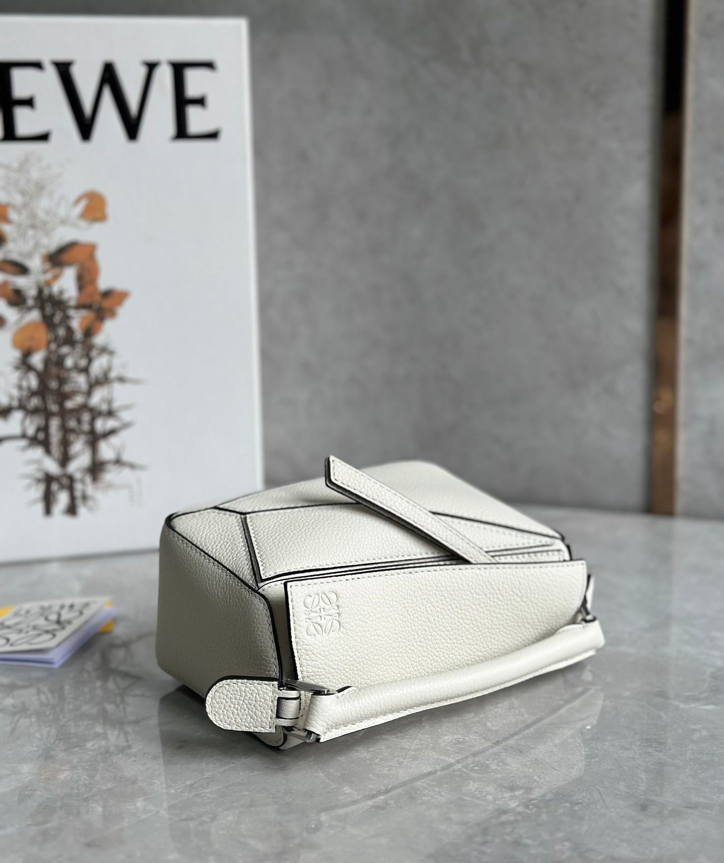 LOE MINI 18 PUZZLE BAG IN WHITE CALFSKIN mysite