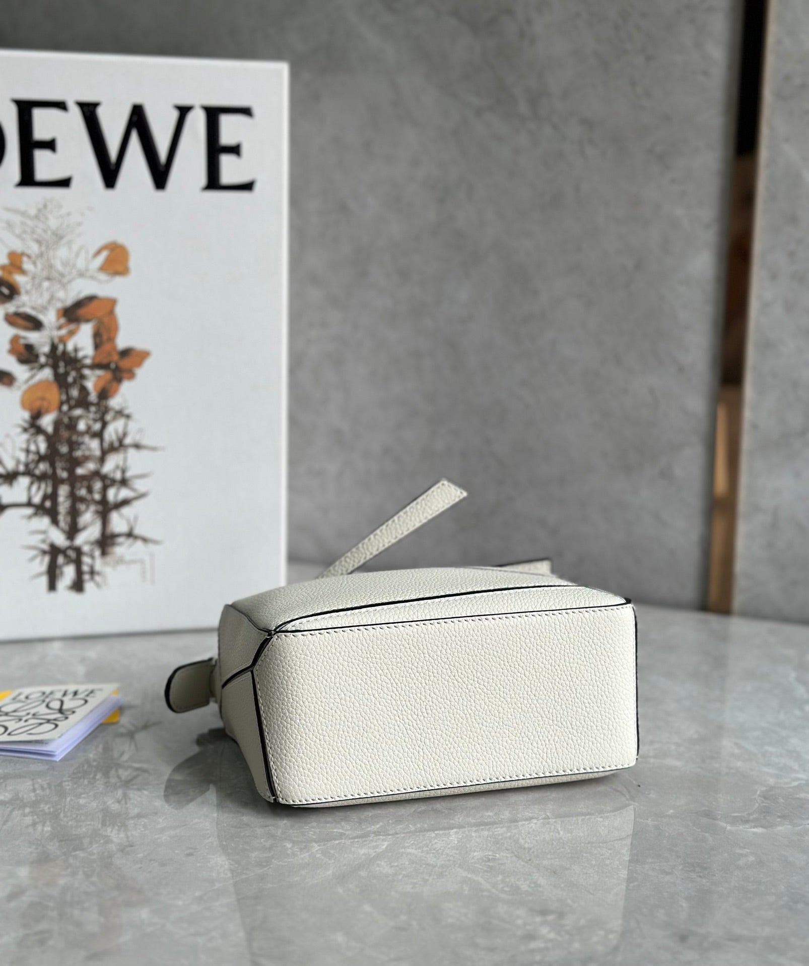 LOE MINI 18 PUZZLE BAG IN WHITE CALFSKIN mysite
