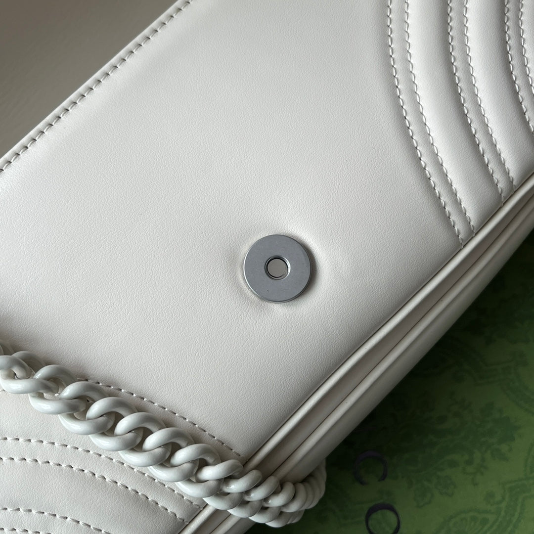 gg marmont 26cm all white calfskin mysite