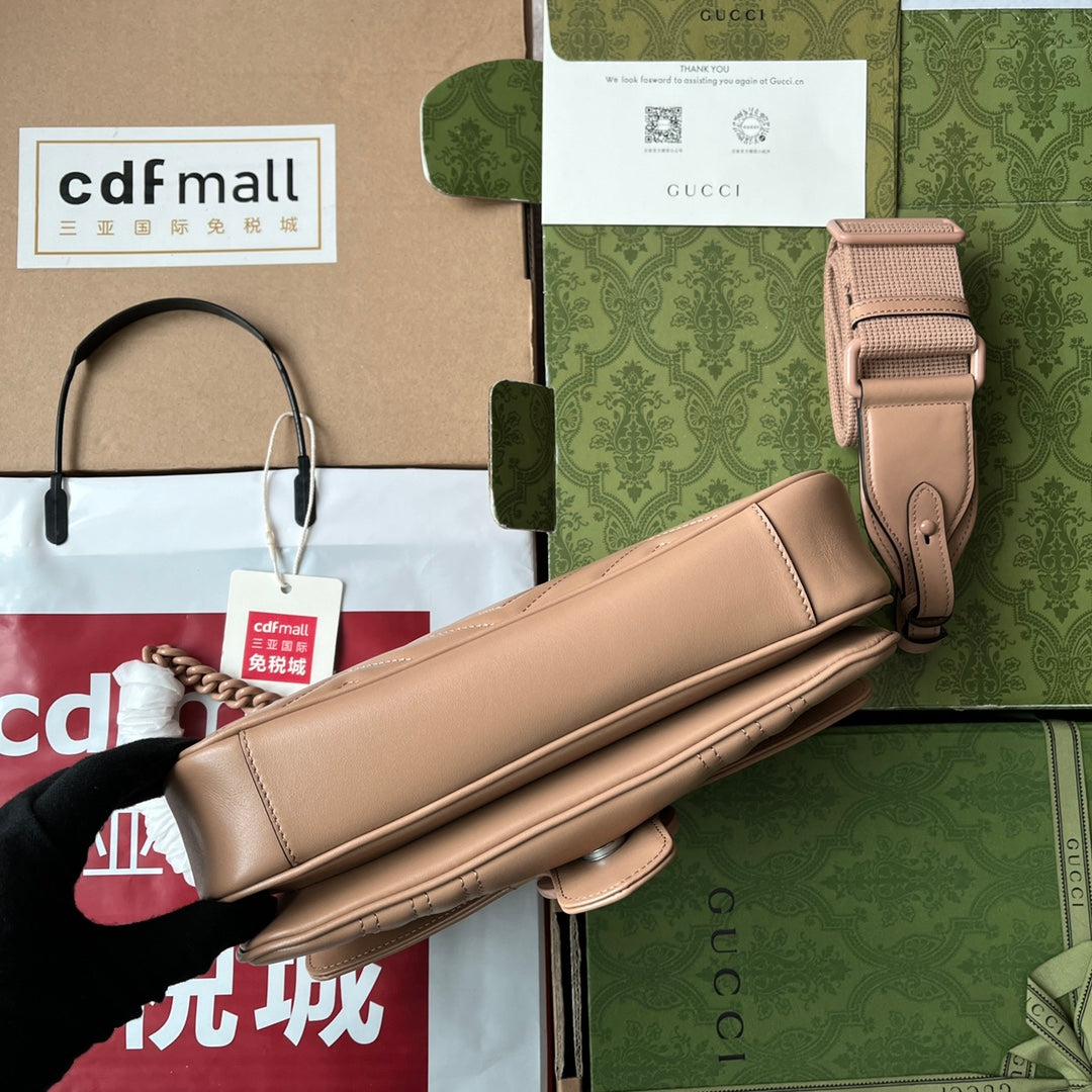 gg marmont 26cm all beige calfskin mysite