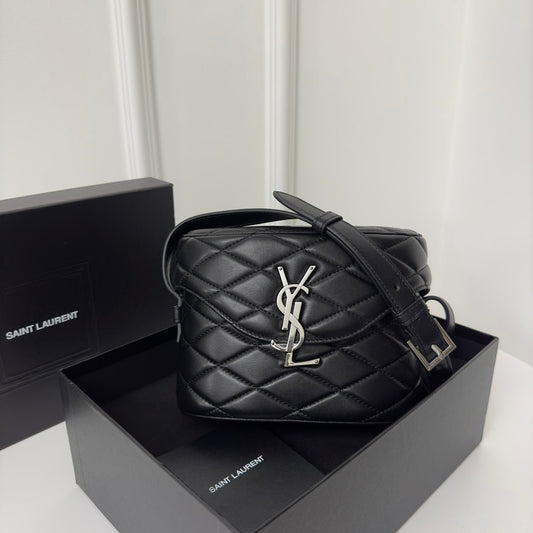 SL June Box Bag In Quilted Black Lambskin Shw mysite