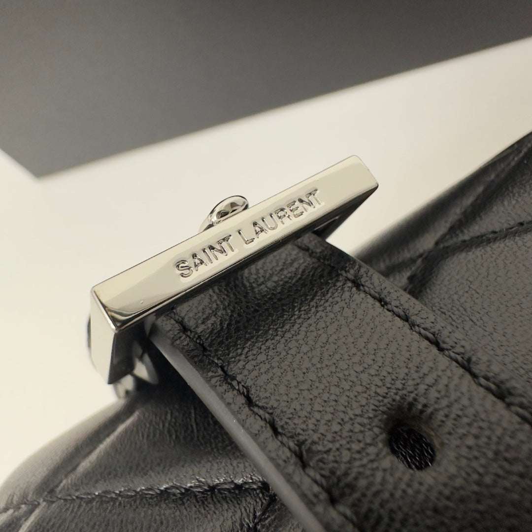 SL June Box Bag In Quilted Black Lambskin Shw mysite