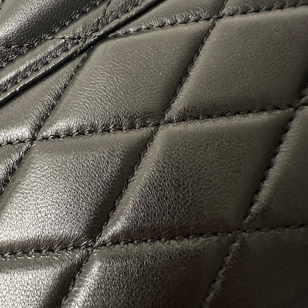 SL June Box Bag In Quilted Black Lambskin Shw mysite