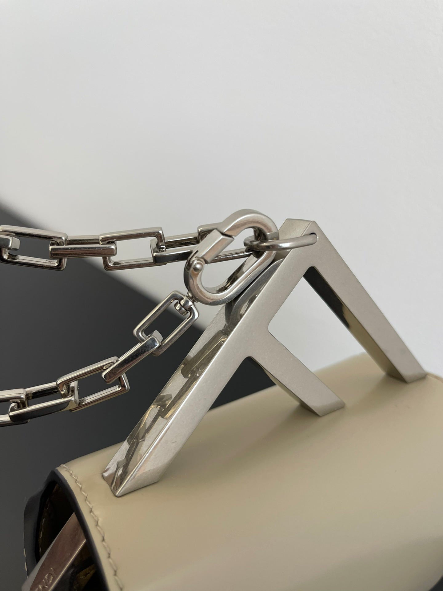 FENDI MINI FIRST SIGHT 13 BAG IN TAN BROWN CALFSKIN WITH SILVER HARDWARE mysite