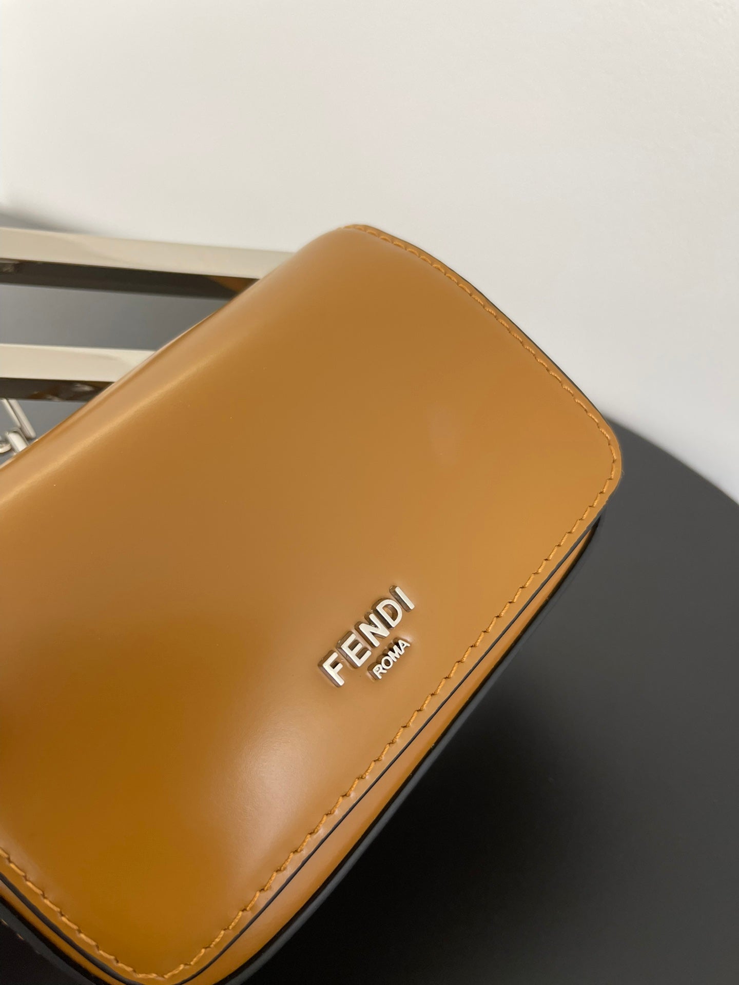 FENDI MINI FIRST SIGHT 13 BAG IN COPPER BROWN CALFSKIN WITH SILVER HARDWARE mysite