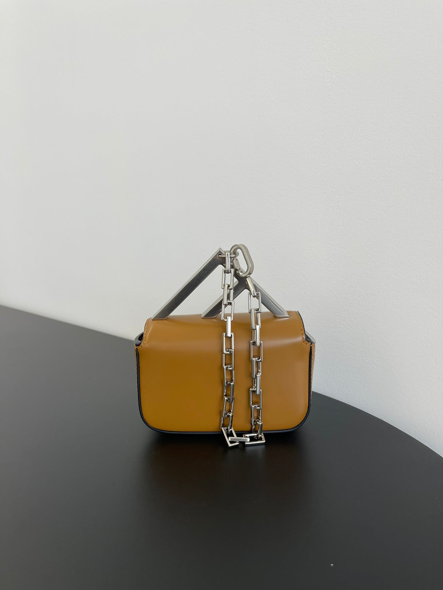 FENDI MINI FIRST SIGHT 13 BAG IN COPPER BROWN CALFSKIN WITH SILVER HARDWARE mysite