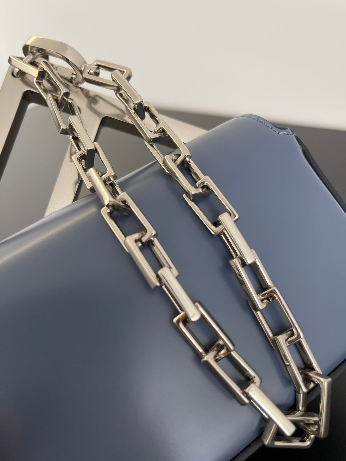 FENDI MINI FIRST SIGHT 13 BAG IN PIGEON BLUE CALFSKIN WITH SILVER HARDWARE mysite