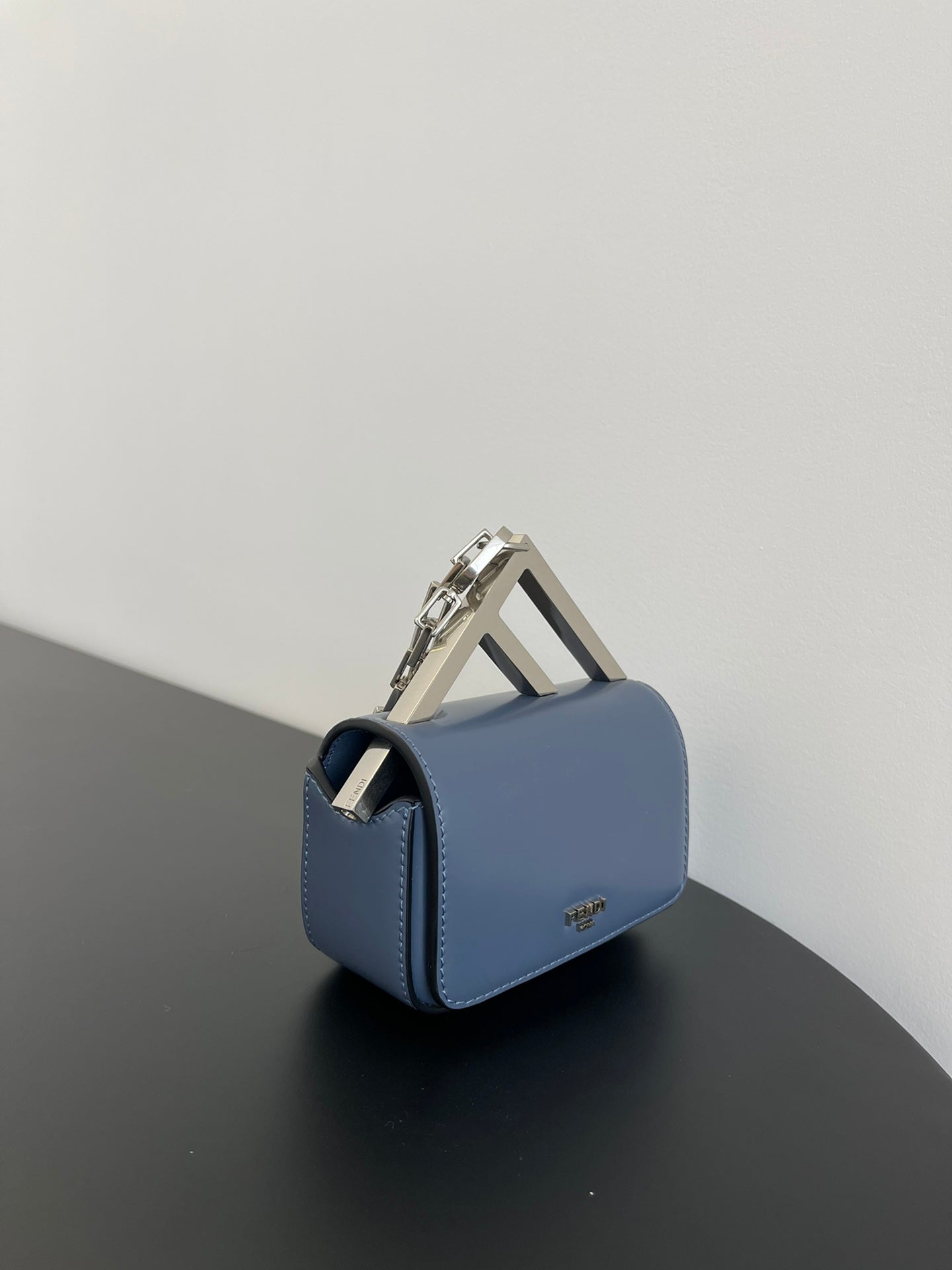 FENDI MINI FIRST SIGHT 13 BAG IN PIGEON BLUE CALFSKIN WITH SILVER HARDWARE mysite