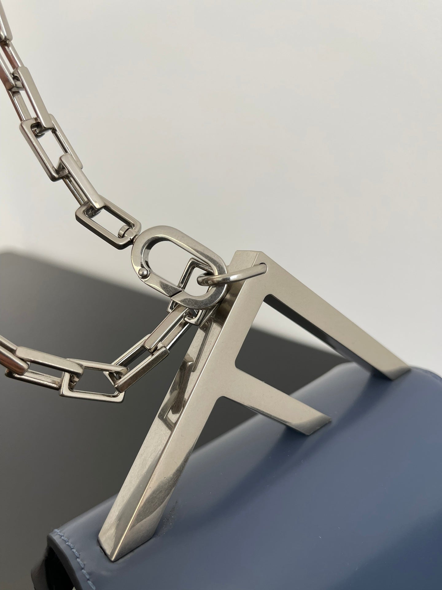 FENDI MINI FIRST SIGHT 13 BAG IN PIGEON BLUE CALFSKIN WITH SILVER HARDWARE mysite