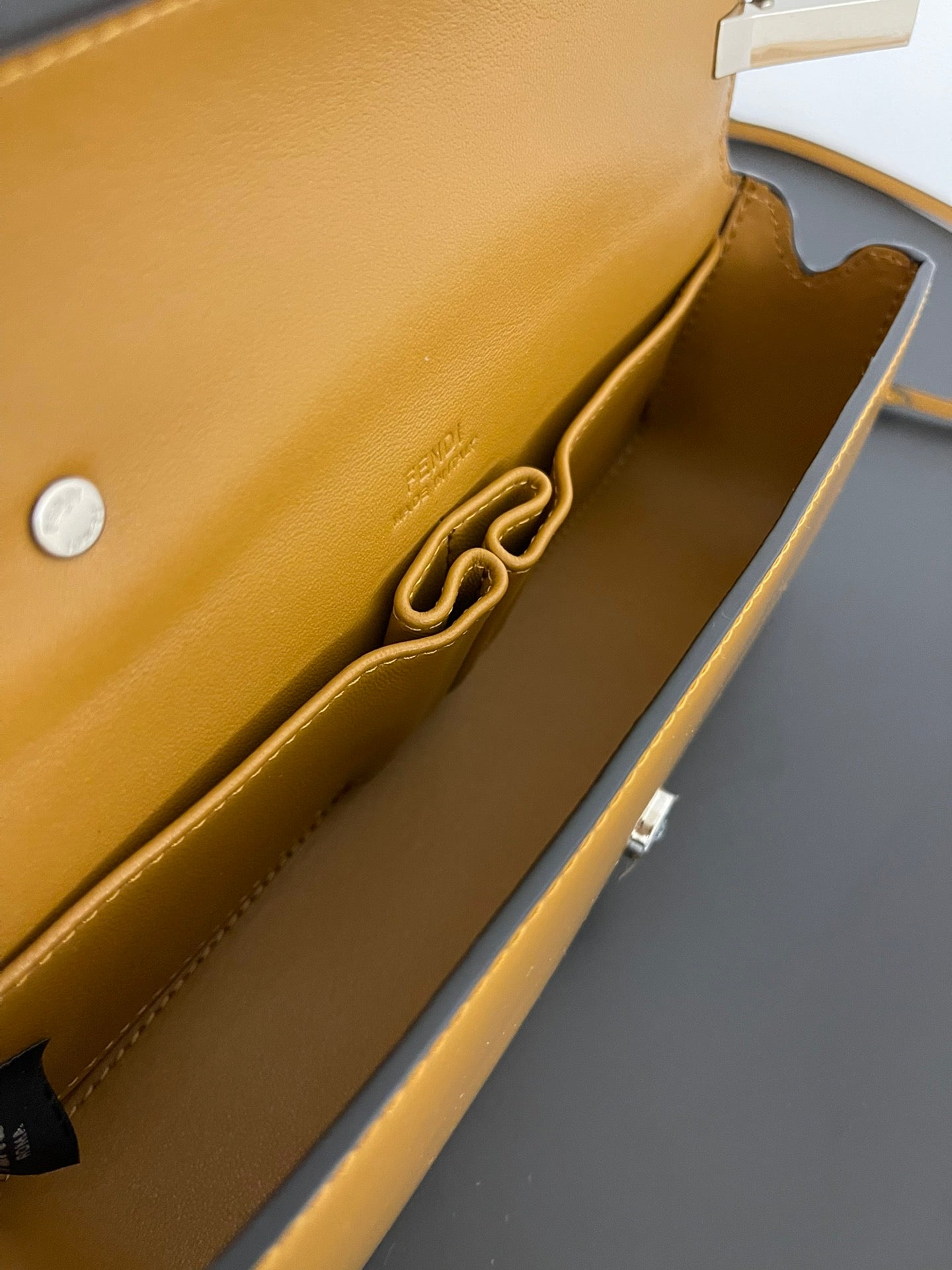 FENDI MINI FIRST SIGHT 23 BAG IN COPPER BROWN CALFSKIN WITH SILVER HARDWARE mysite