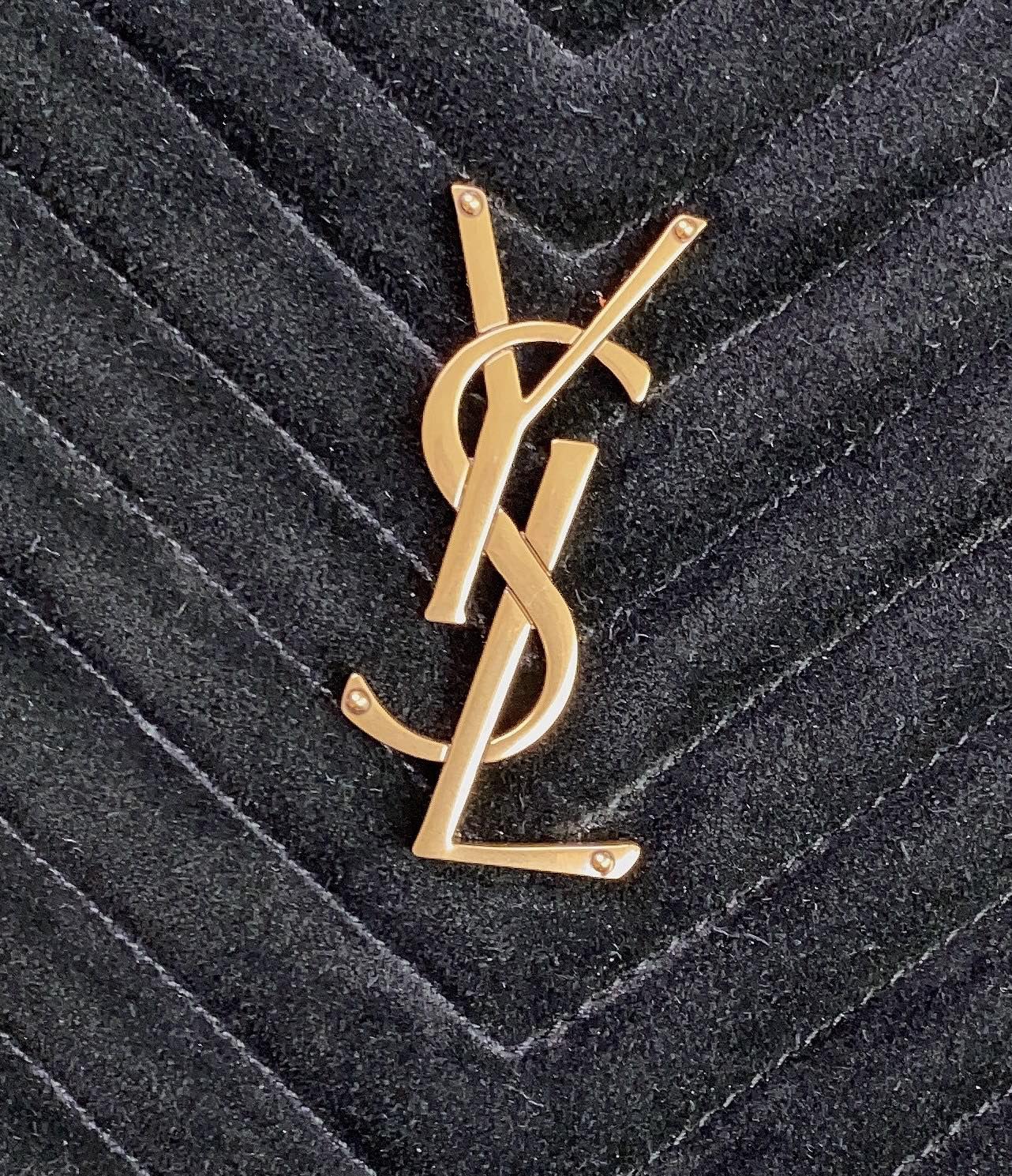 LOU CAMERA BAG 23 IN BLACK SUEDE AND CALFSKIN TRIM mysite