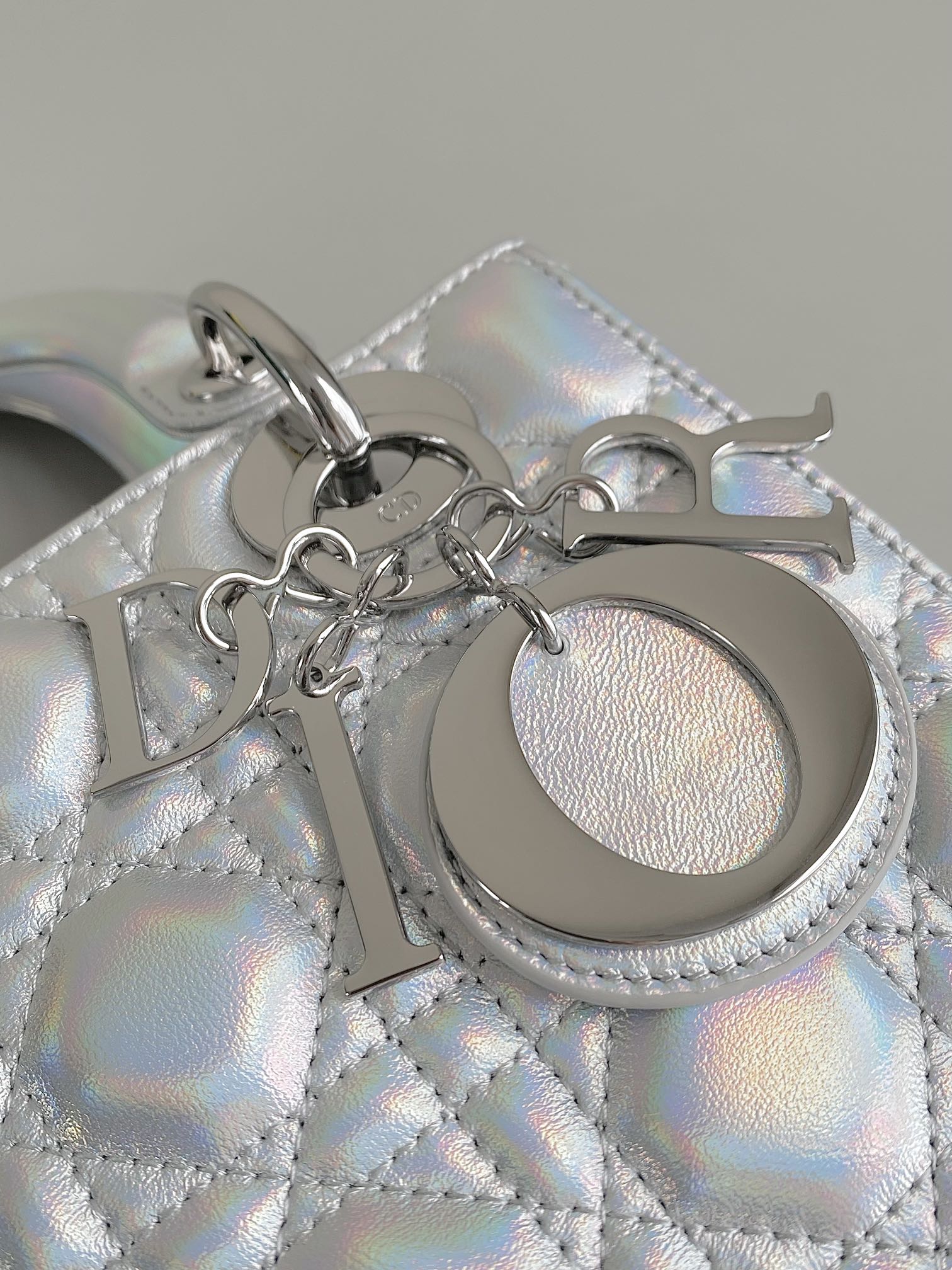 SMALL LADY 20 SILVER METALIC LAMBSKIN mysite