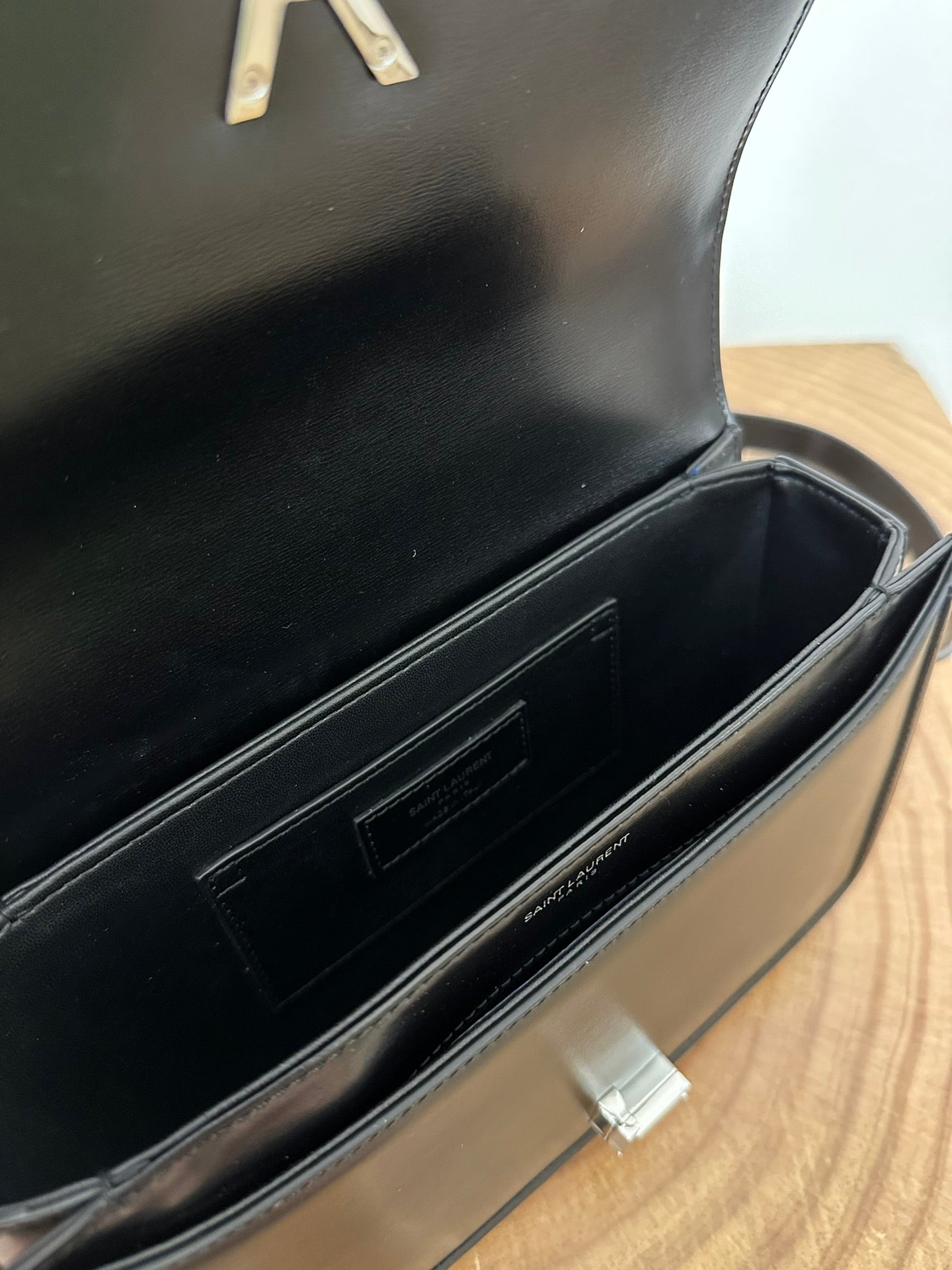 YSL Solferino Small Satchel Bag Black Gold Calfskin 339504 mysite