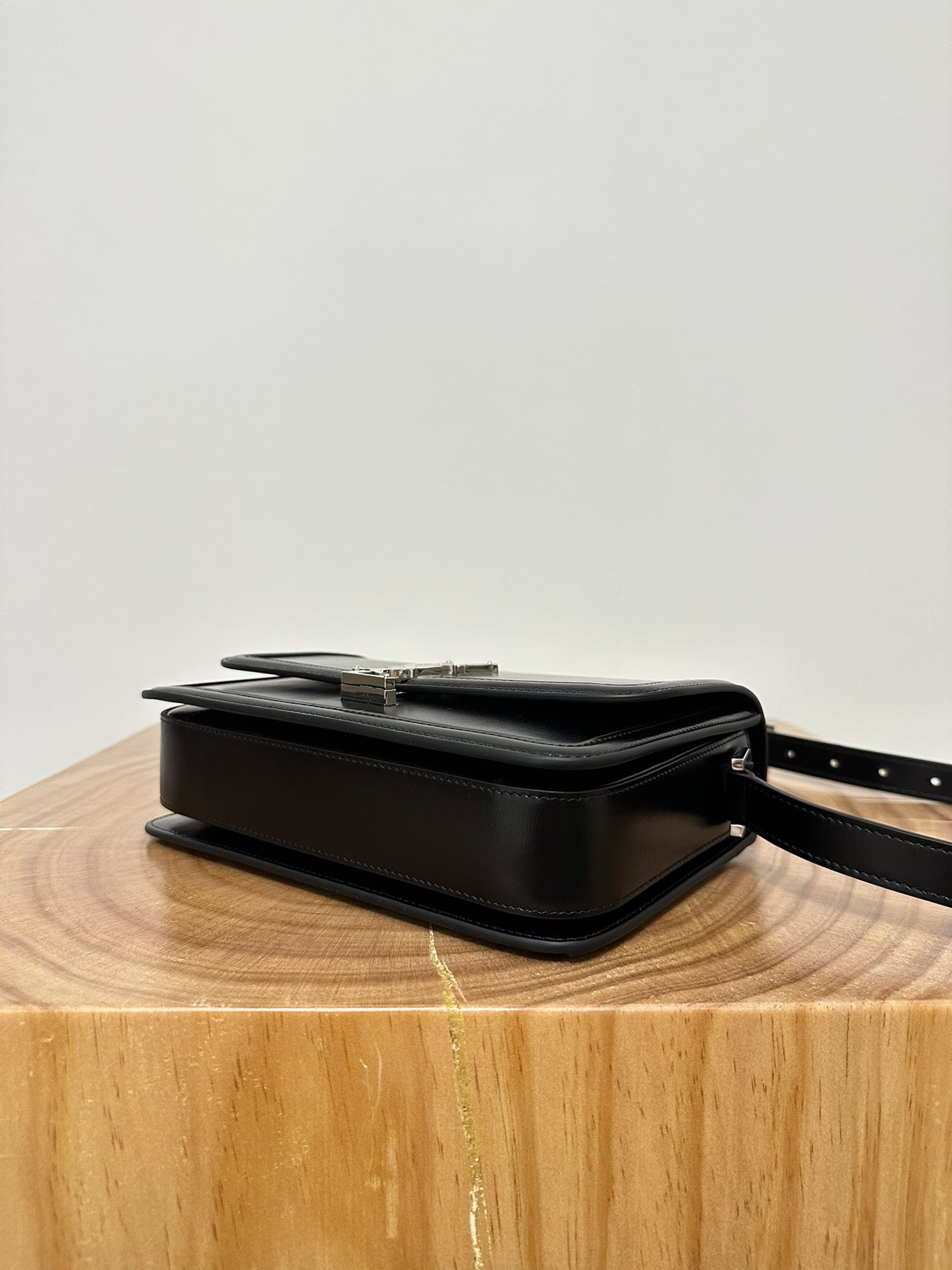 YSL Solferino Small Satchel Bag Black Gold Calfskin 339504 mysite