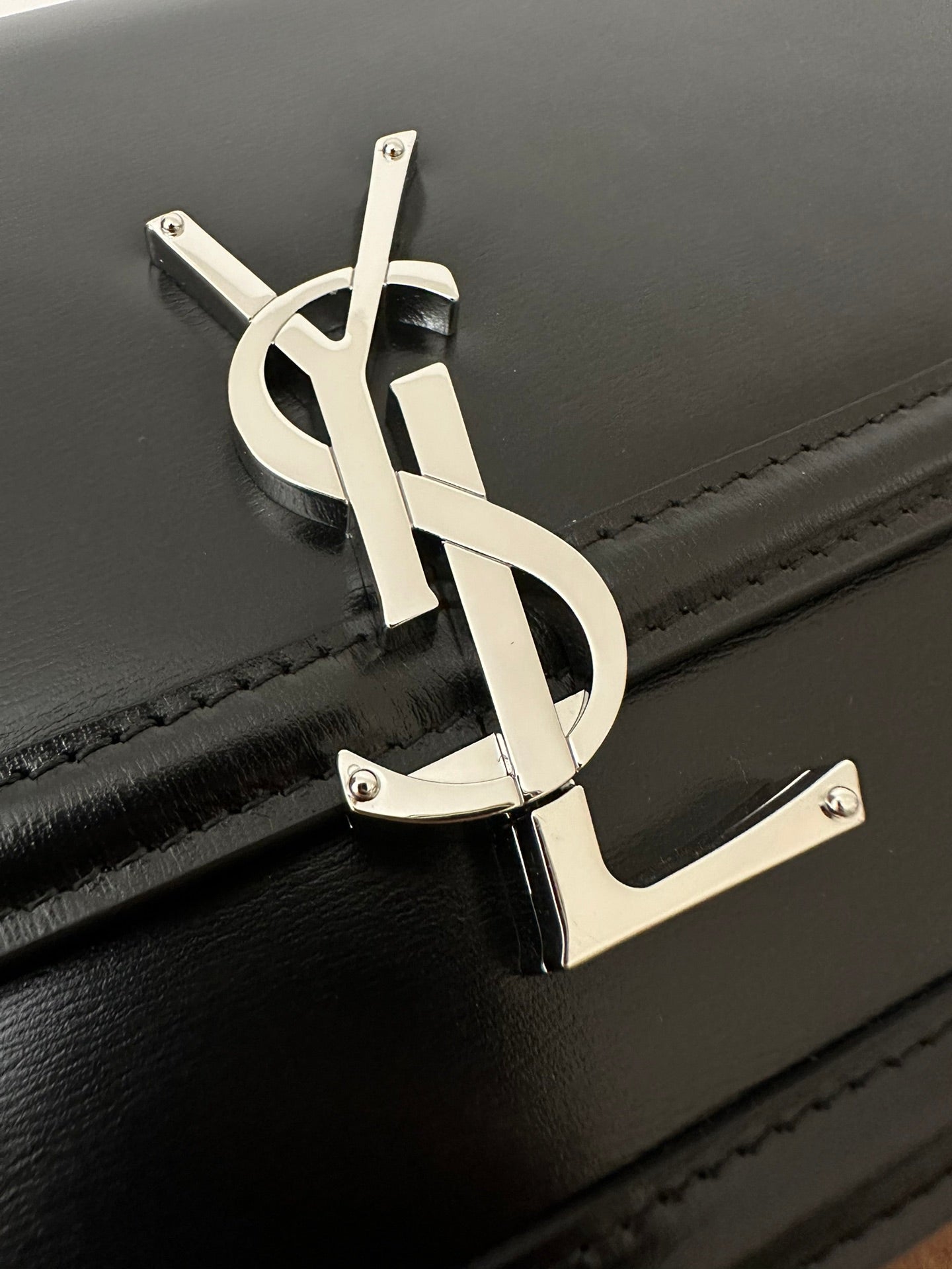 YSL Solferino Small Satchel Bag Black Gold Calfskin 339504 mysite