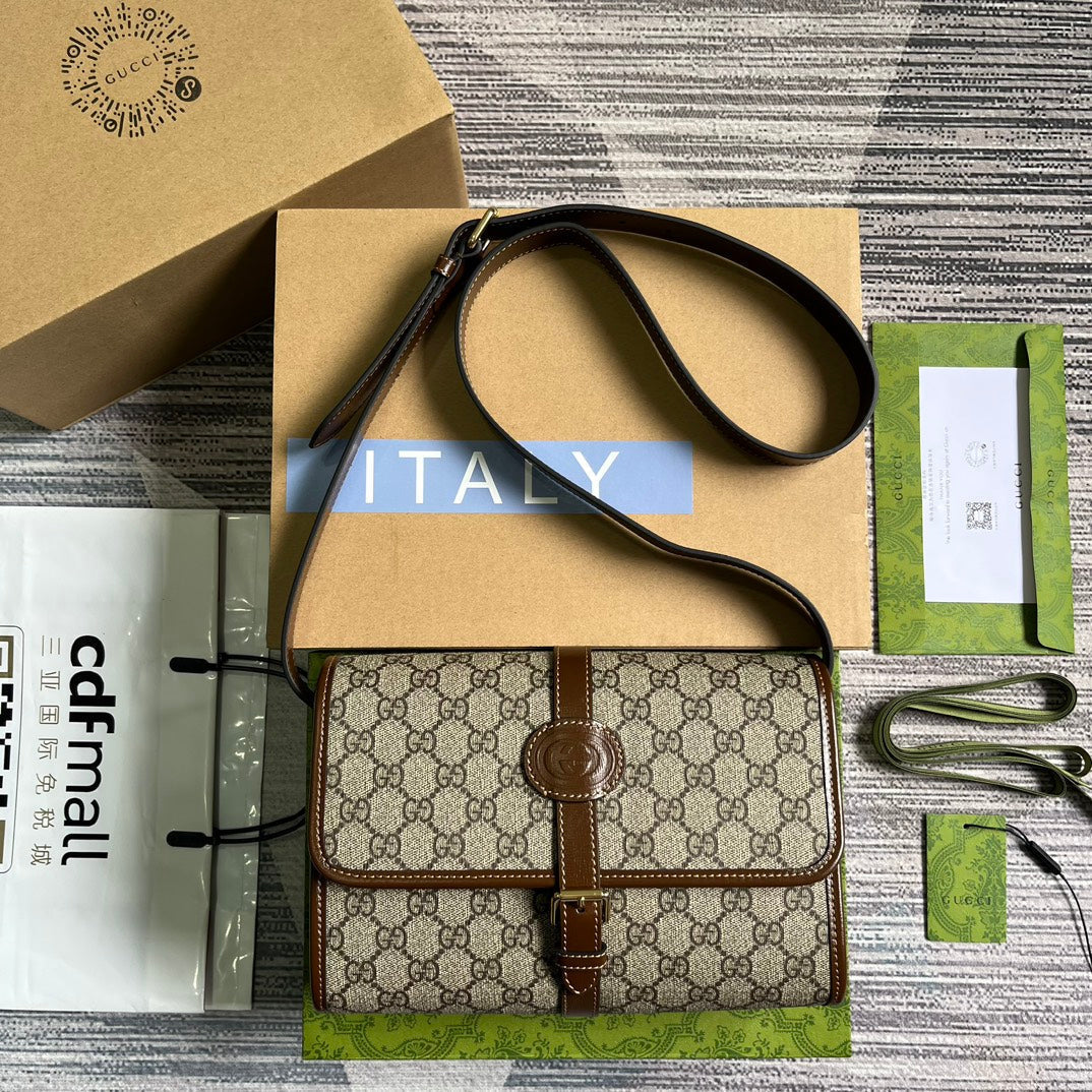 MESSENGER BAG 25 IN BEIGE CANVAS ANG BROWN CALFSKIN mysite