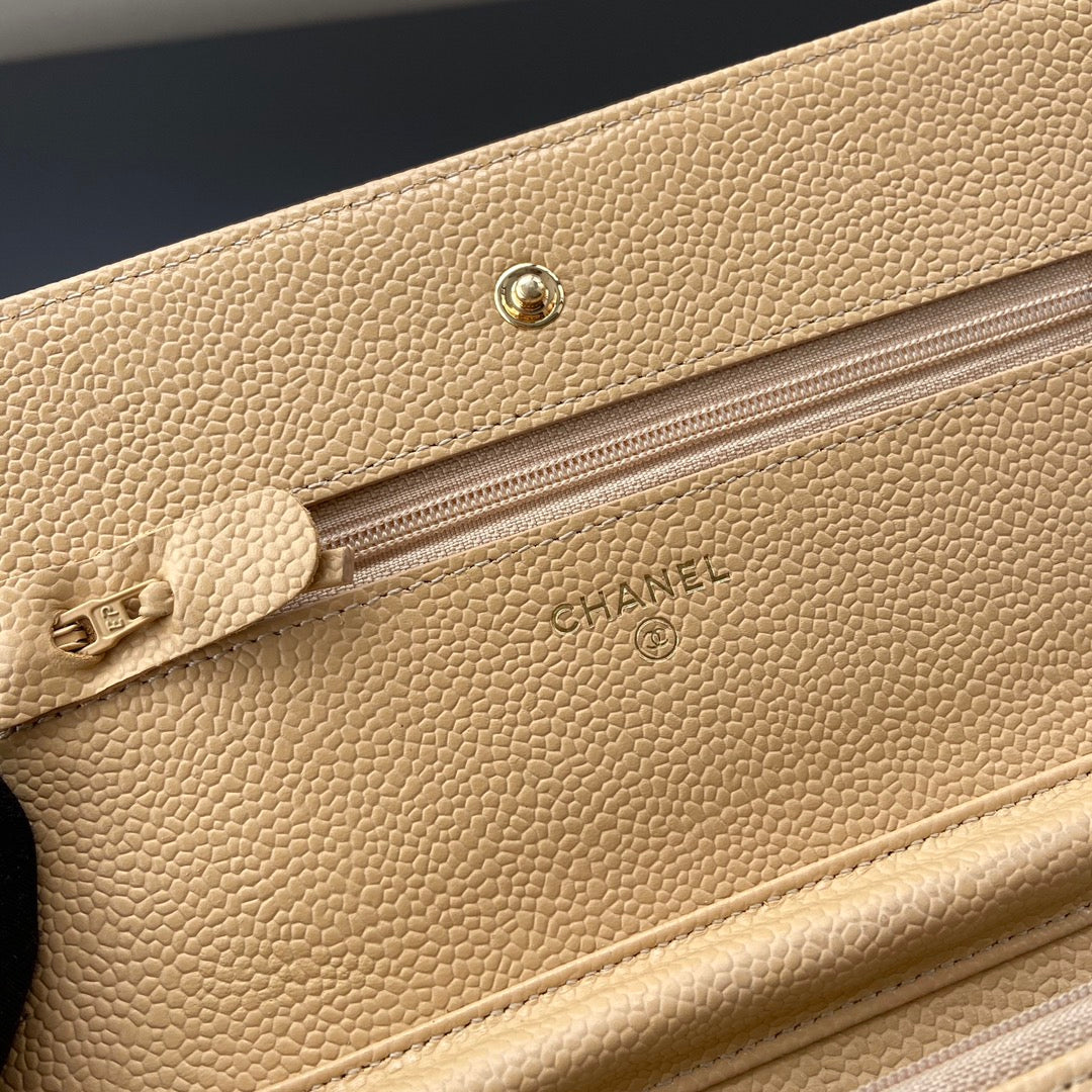 CC Woc 20cm Yellow Grained Calfskin Gold Hardware mysite