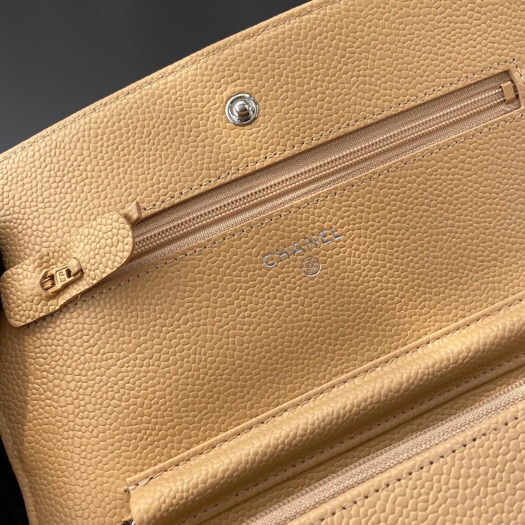 CC Woc 20cm Yellow Grained Calfskin Silver Hardware mysite