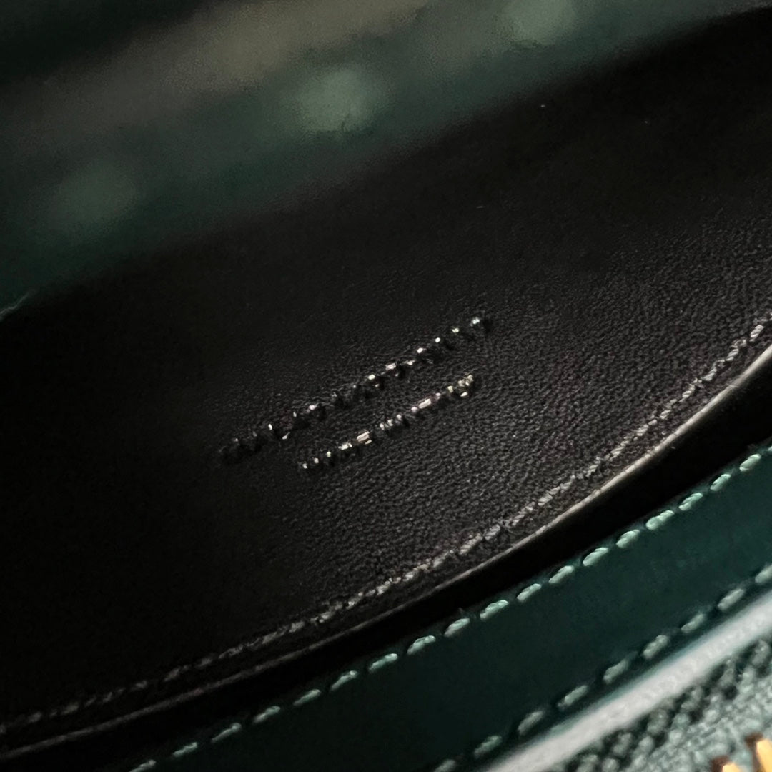 LOULOU SMALL 25 IN DEEP JUNGLE GREEN LAMBSKIN GOLD HARDWARE mysite