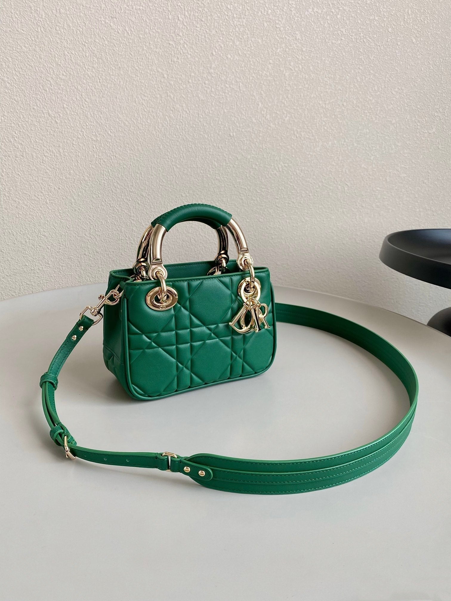 MINI LADY 19 IN FOREST GREEN LAMBSKIN mysite