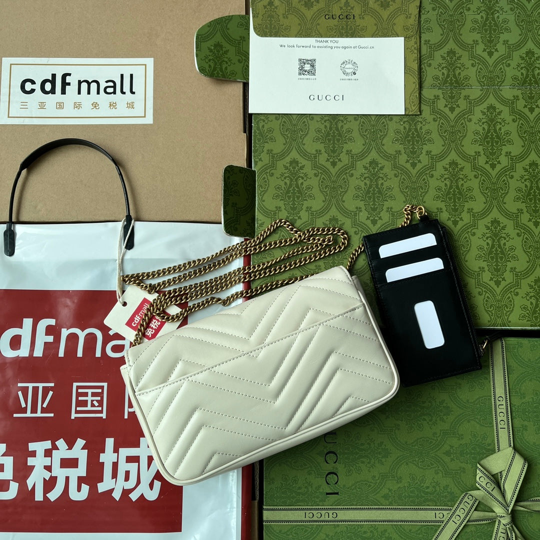 gg marmont 21cm white calfskin gold hardware mysite