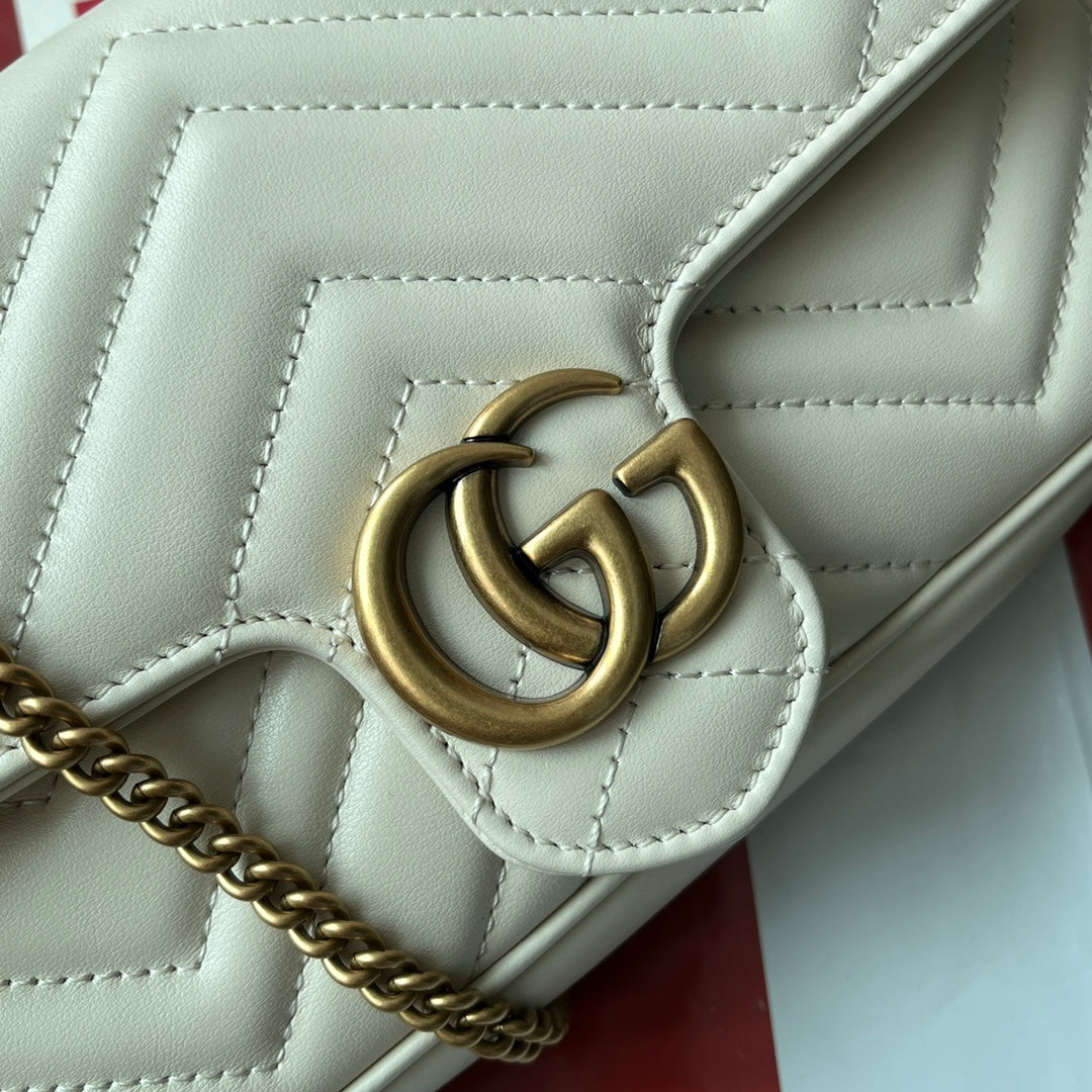 gg marmont 21cm white calfskin gold hardware mysite