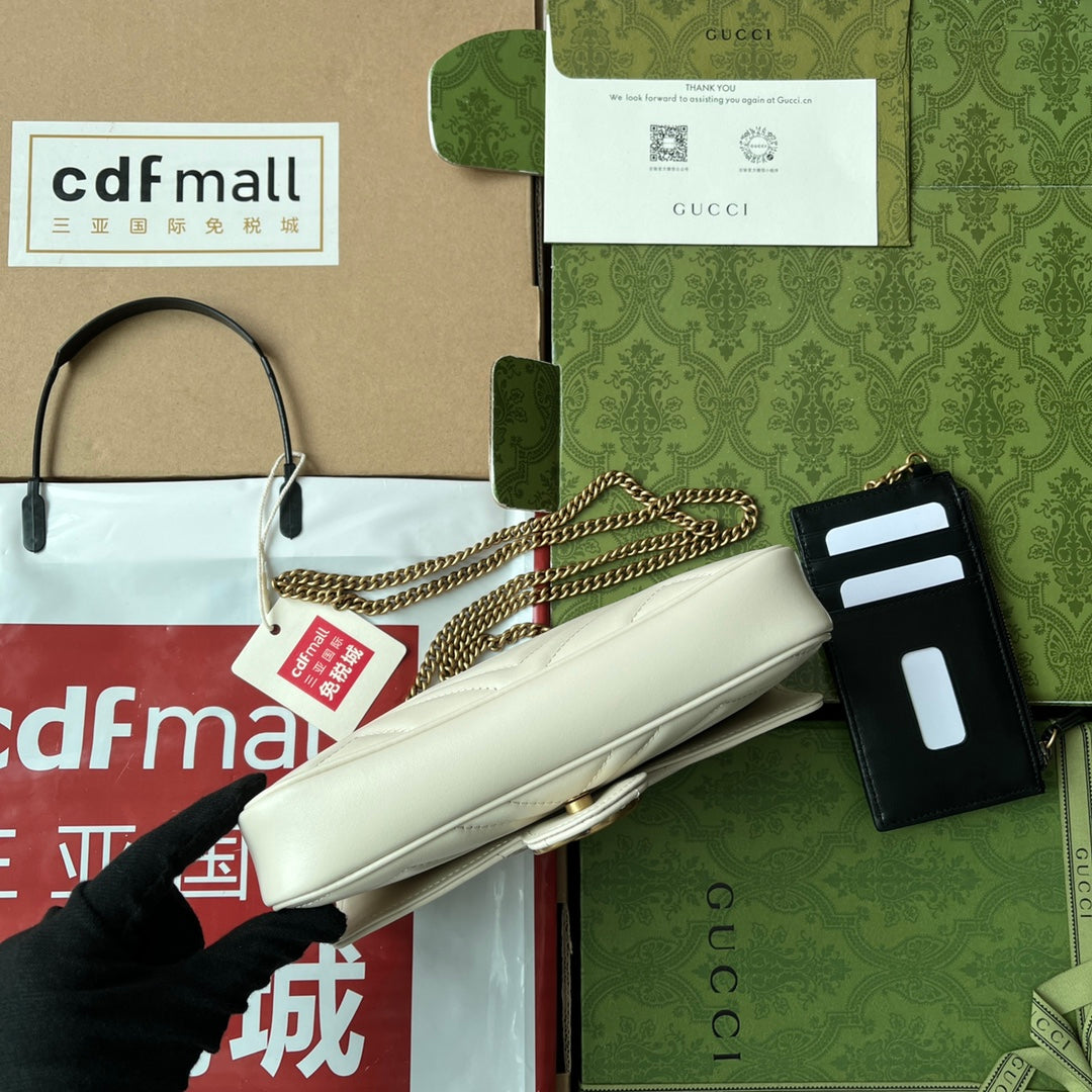 gg marmont 21cm white calfskin gold hardware mysite