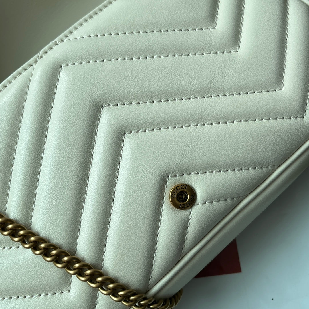 gg marmont 21cm white calfskin gold hardware mysite