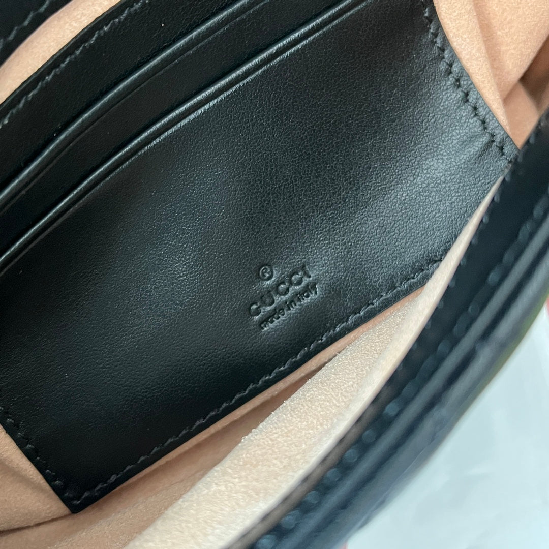 gg marmont 21cm black calfskin gold hardware mysite